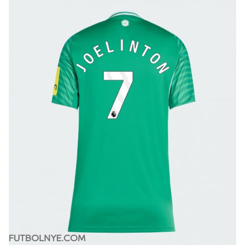 Camiseta Newcastle United Joelinton #7 Visitante Equipación para mujer 2025-26 manga corta